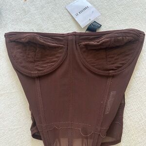 Forever 21 Brown Bandeau Top with Structured Support